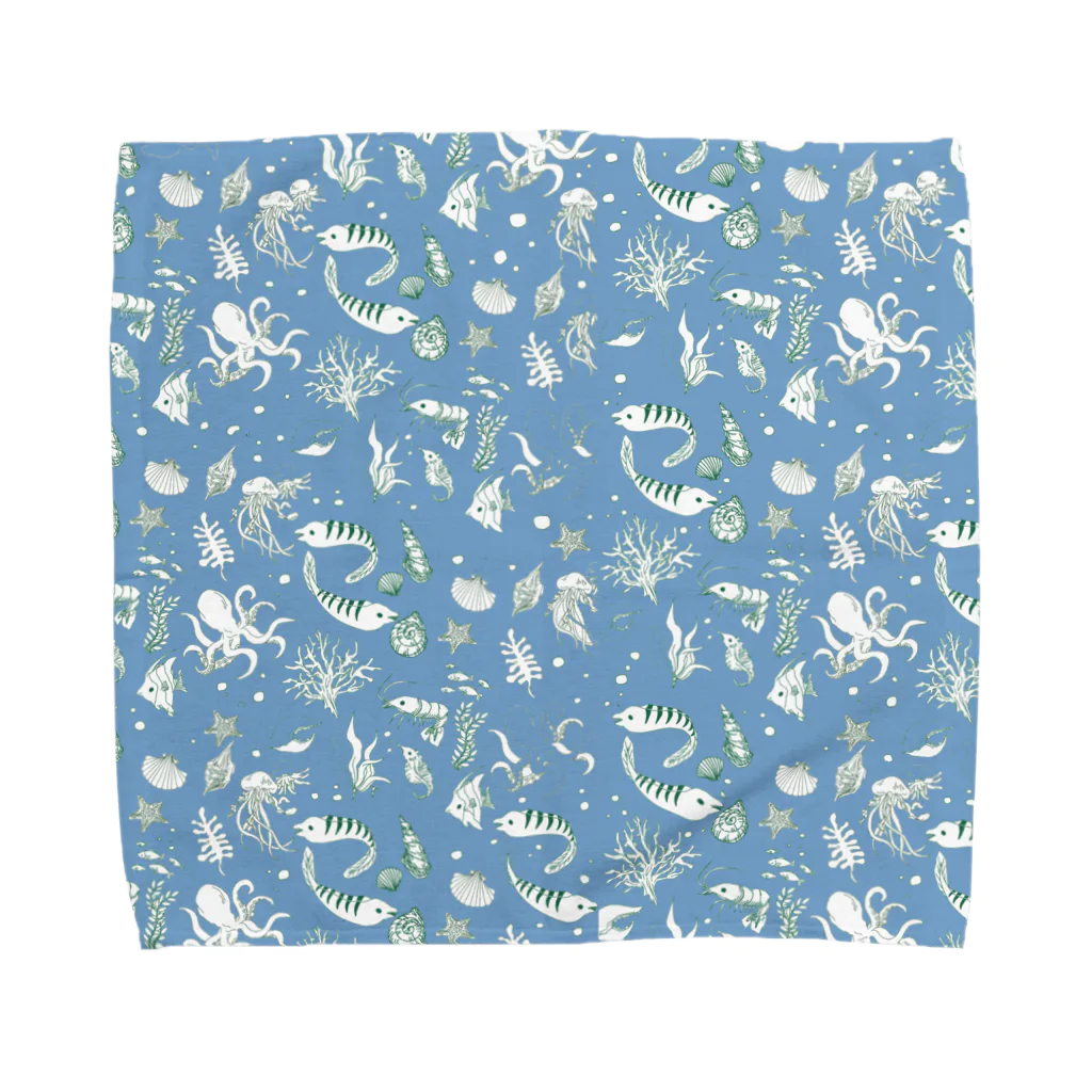 🐬🦈あおい🐙ネップリ有〼💜の海洋生物 Towel Handkerchief