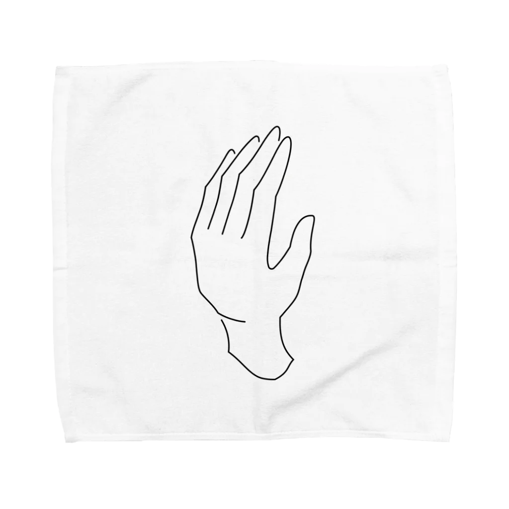 Nさんの自由なお店のシンプルな手 Towel Handkerchief