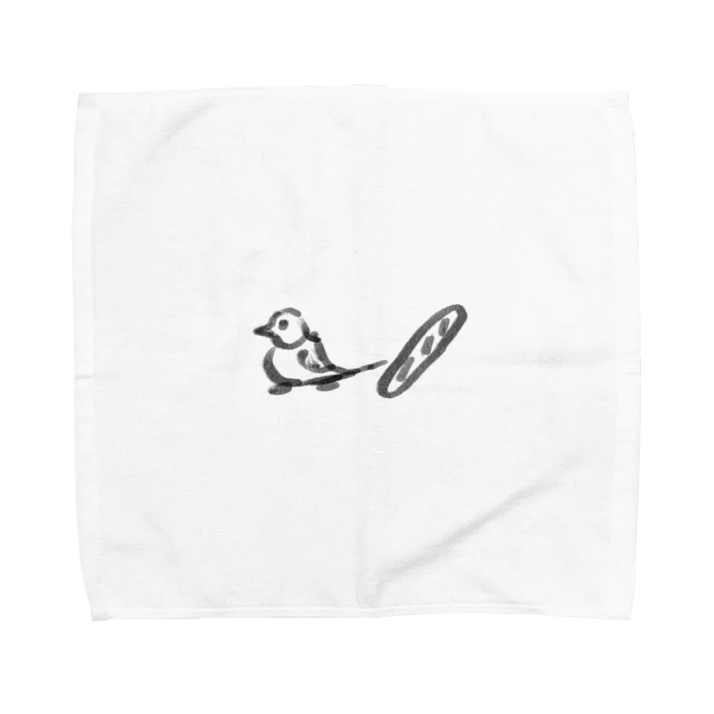 粒sioの鳥パン Towel Handkerchief