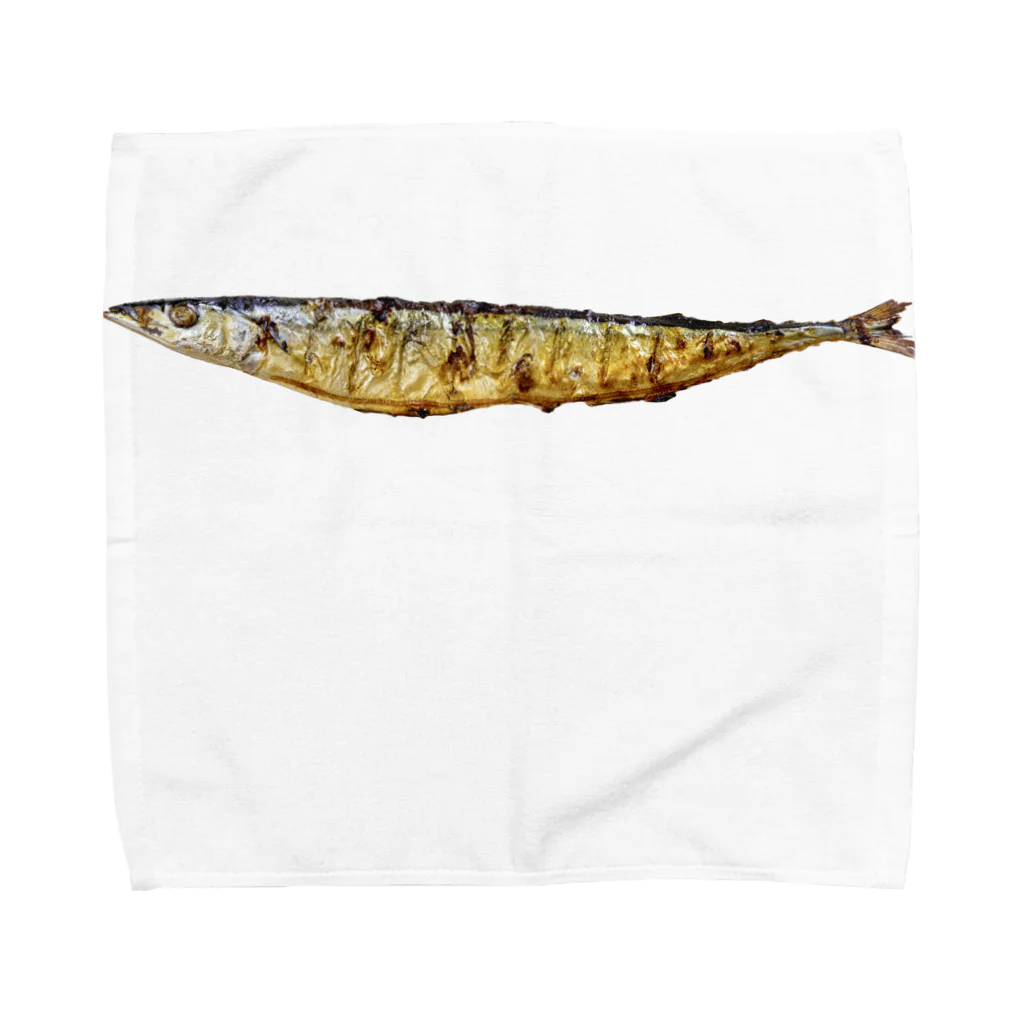 shiramizの【脂のってます】サンマの塩焼き Towel Handkerchief