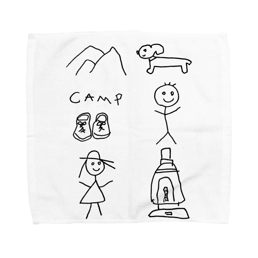 packmagazineのcamp series by 週末日記 Towel Handkerchief
