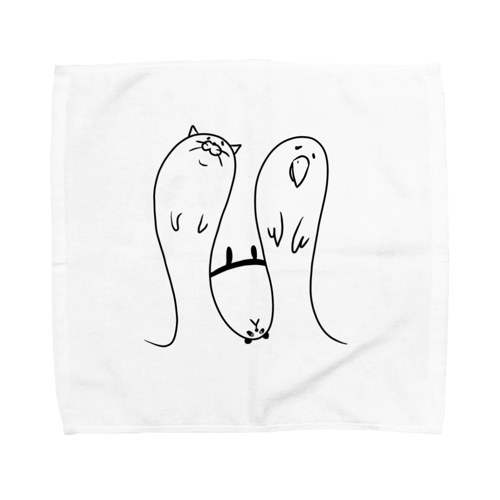 動物王国🎶のニョロー Towel Handkerchief