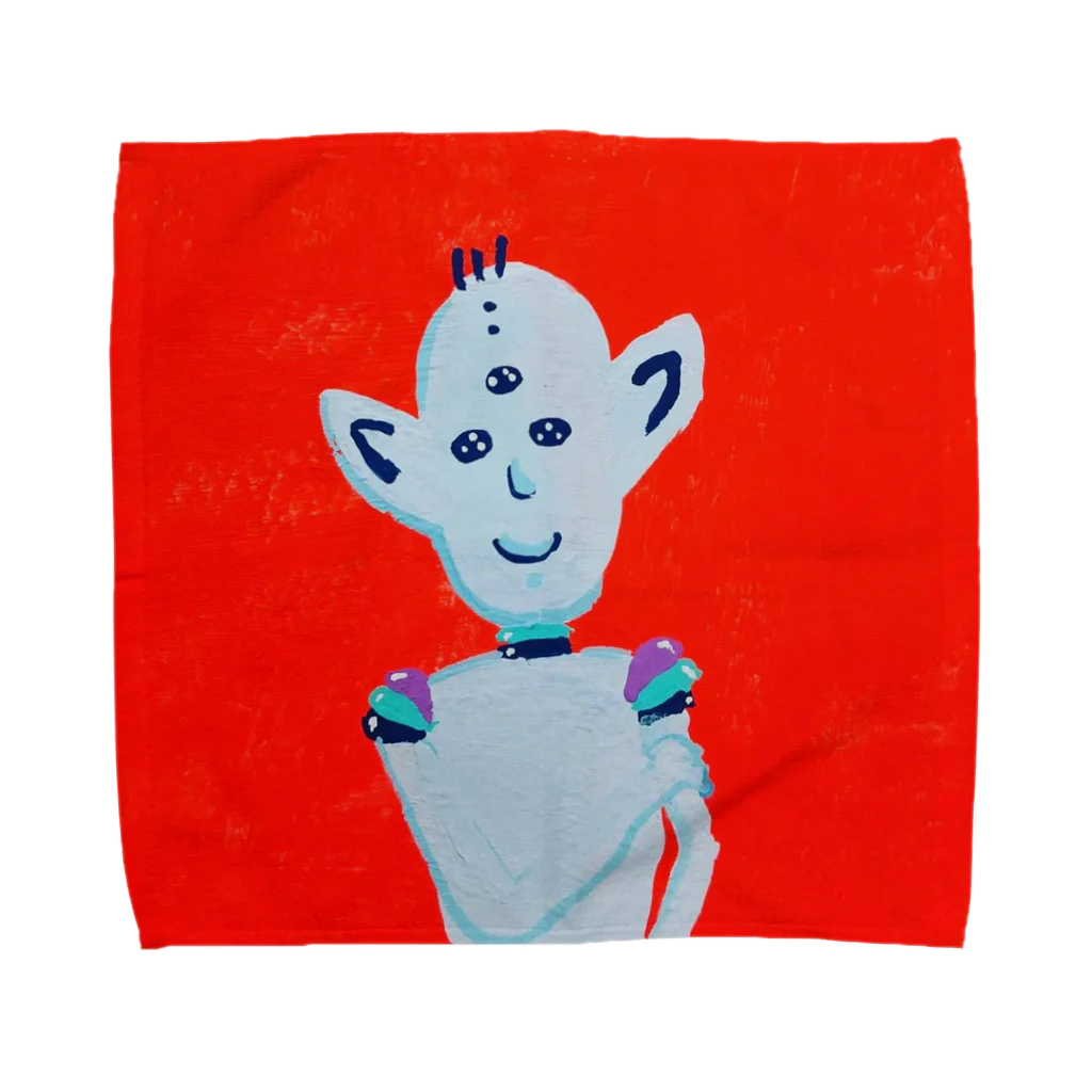 絵本作家_こんよりこの宇宙人アイドルﾉﾎﾟくん② Towel Handkerchief