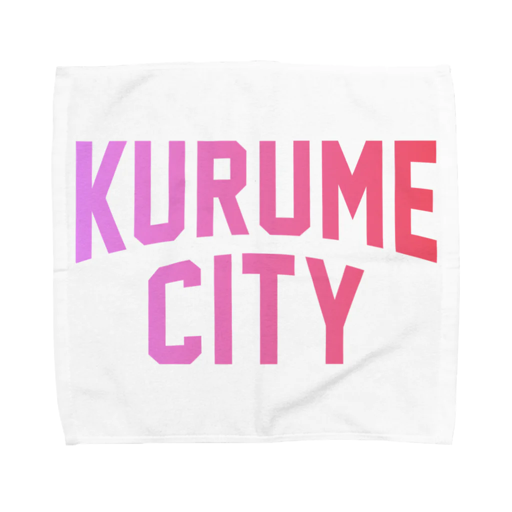 JIMOTO Wear Local Japanの久留米市 KURUME CITY タオルハンカチ