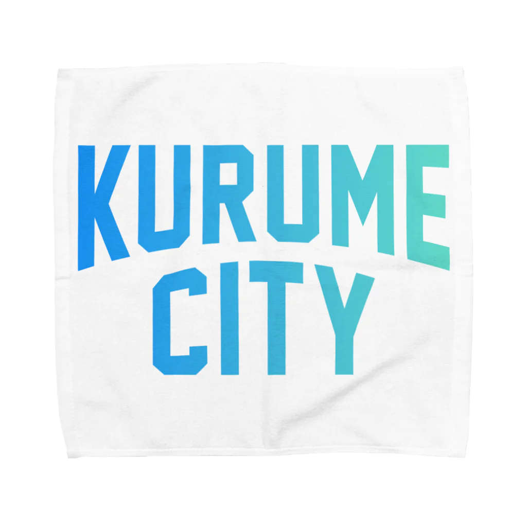 JIMOTOE Wear Local Japanの久留米市 KURUME CITY Towel Handkerchief