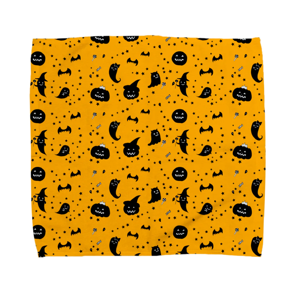 Je te veuxのおばけパレード オレンジ Towel Handkerchief