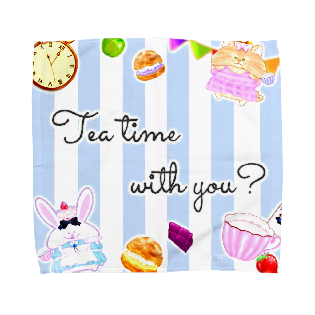 どるちぇ＊うさぎの《ハロウィン》＊Tea time with you?*01アリス＊ Towel Handkerchief