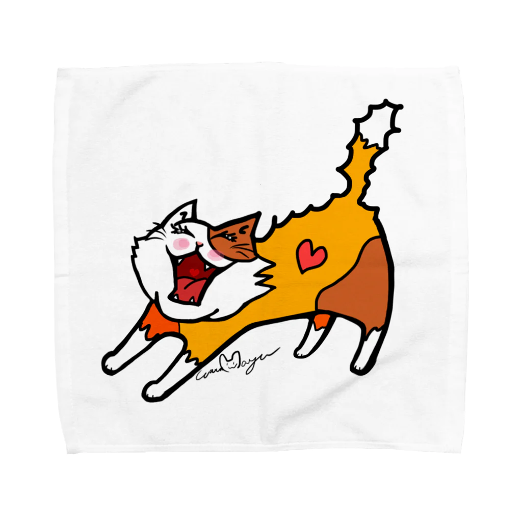 WataMayuroom☆のノビーにゃんこ（ノーマルバージョン） Towel Handkerchief