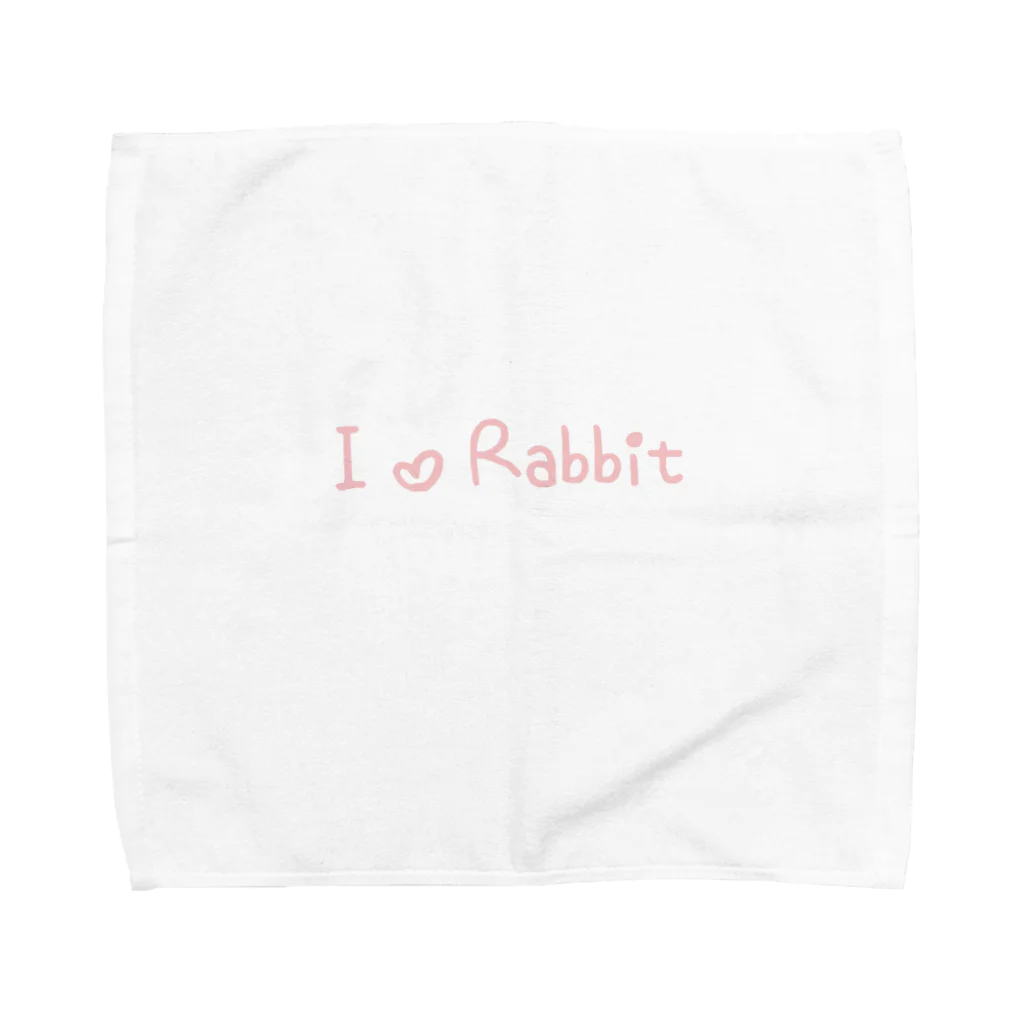 うさぎのI ♡ Rabbit Towel Handkerchief