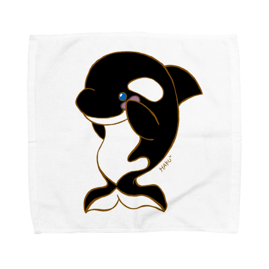 シャチ シャチ シャチ ハク先生 ほのぼの系イラスト描いてます Teacher Haku のタオルハンカチ通販 Suzuri スズリ
