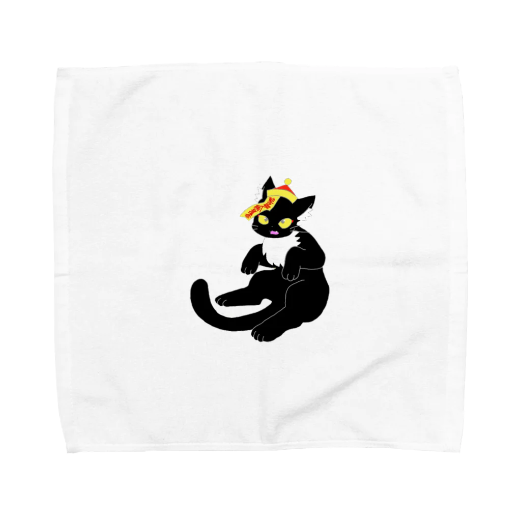 Sukochatoraのキョンシーキャット 背景なし Towel Handkerchief