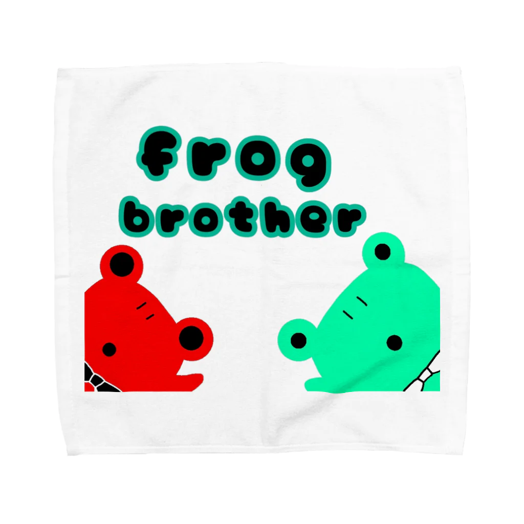ローズスマイルのカエルの兄弟 Towel Handkerchief