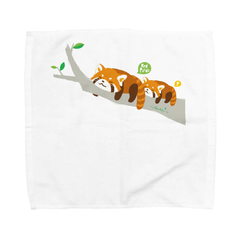 LittleLoroのレッサーパンダの脱力ゆるゆる人生 0463 Towel Handkerchief