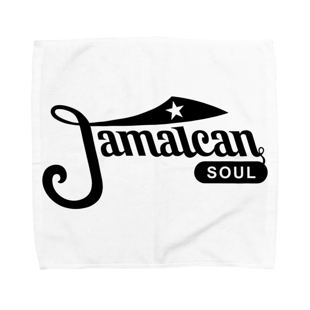 Jamaican Soul（ジャマイカンソウル）のJamaican Soul BLACK タオルハンカチ