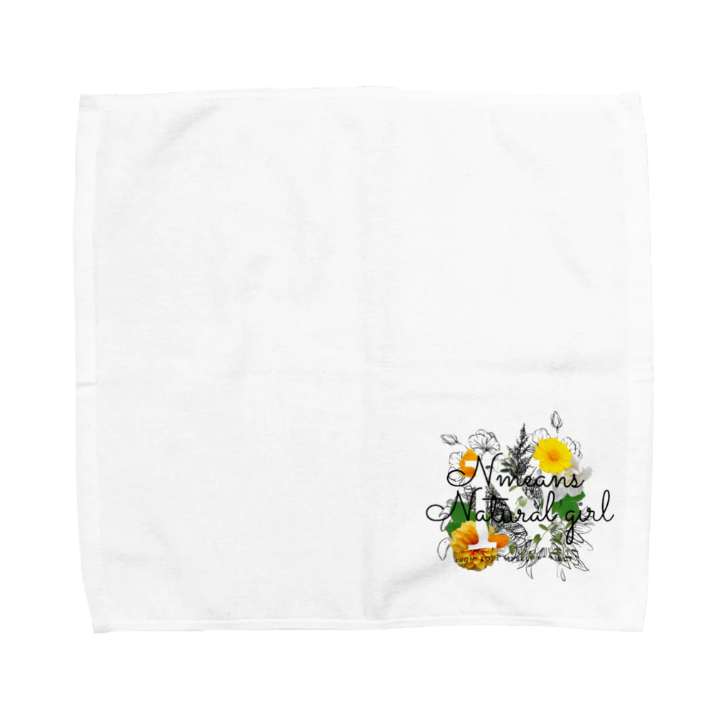 人類魅力研究所のイニシャルNのおんなのこ Towel Handkerchief