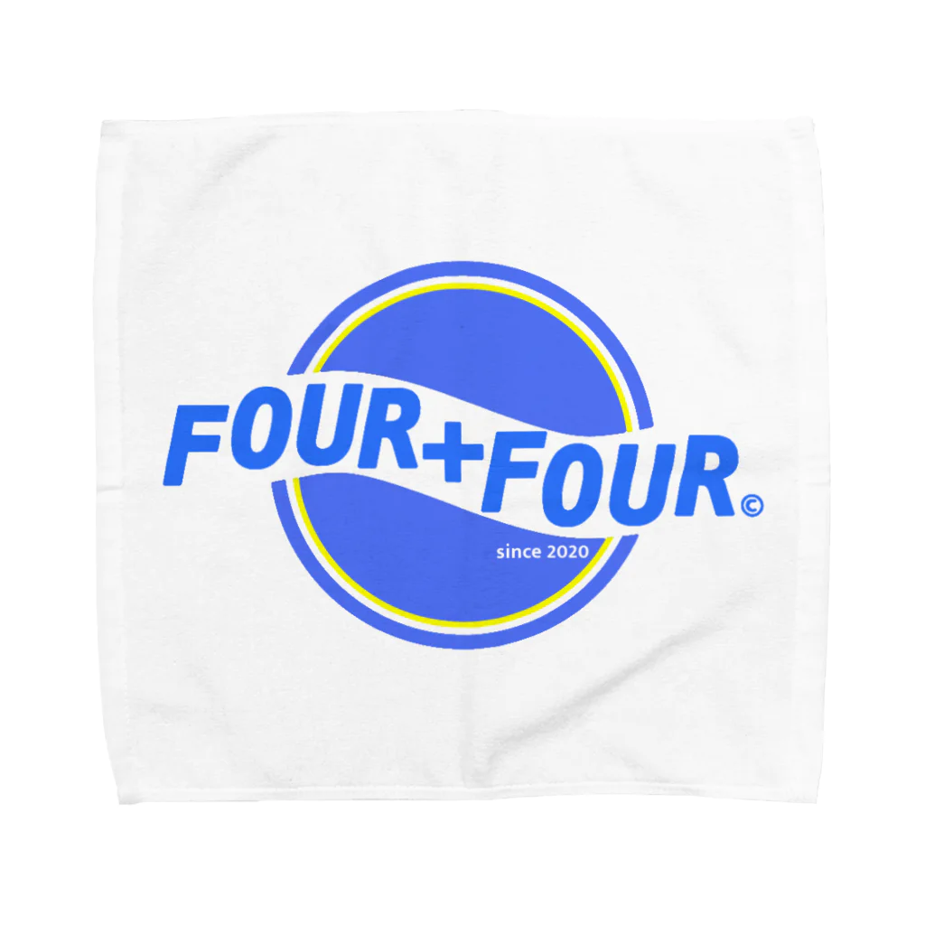 FOUR＋FOURのF+F ブルーロゴ タオルハンカチ