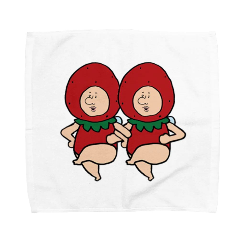 【Yuwiiの店】ゆぅぅぃーのいちごの妖精さん Towel Handkerchief