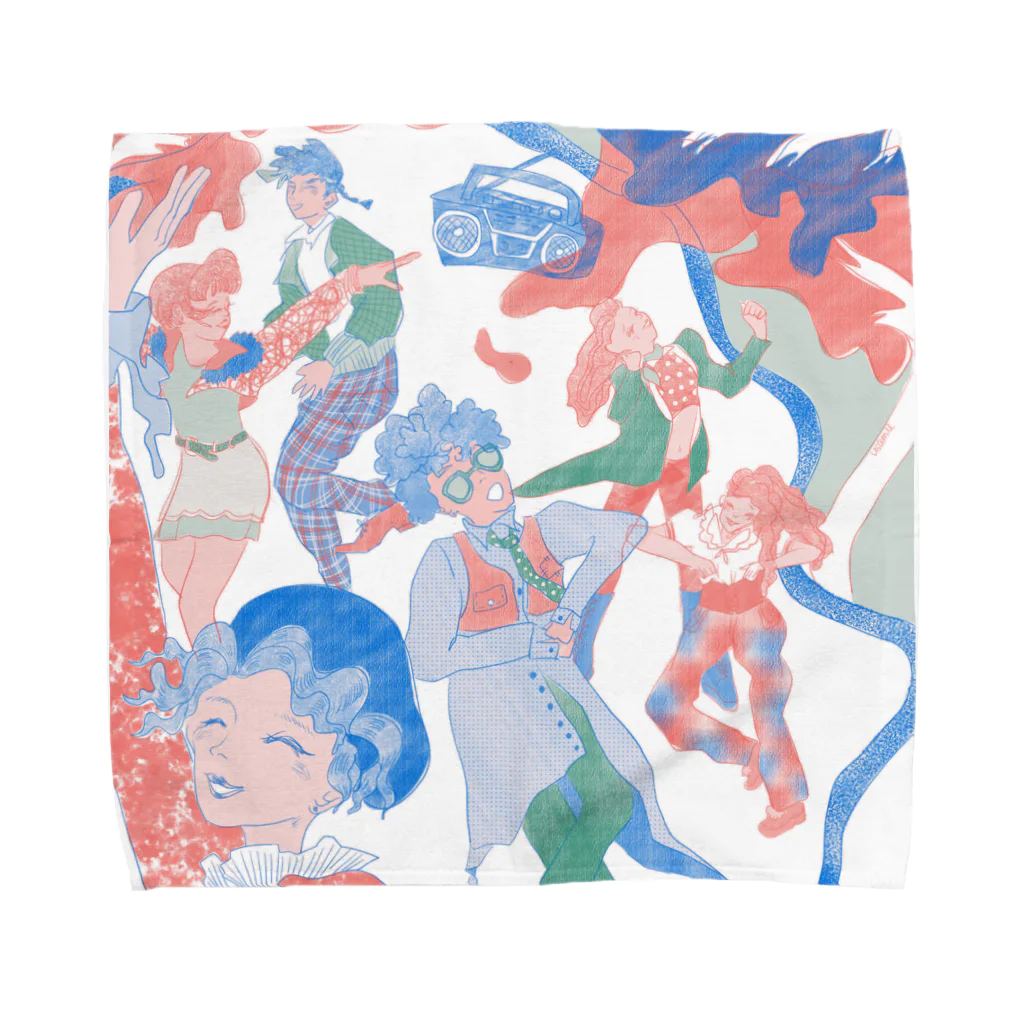 リラックスバッテリーの公園disco Towel Handkerchief