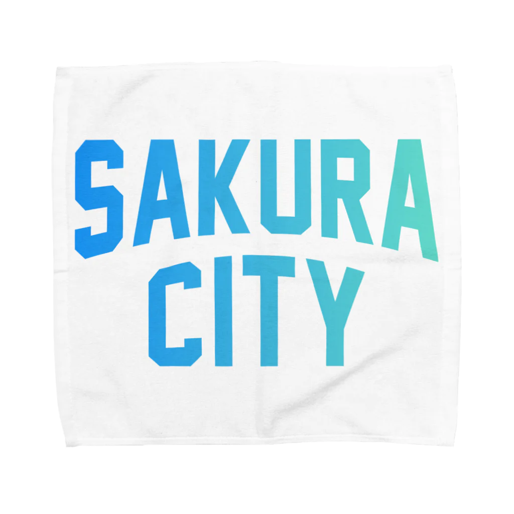 JIMOTO Wear Local Japanの佐倉市 SAKURA CITY タオルハンカチ