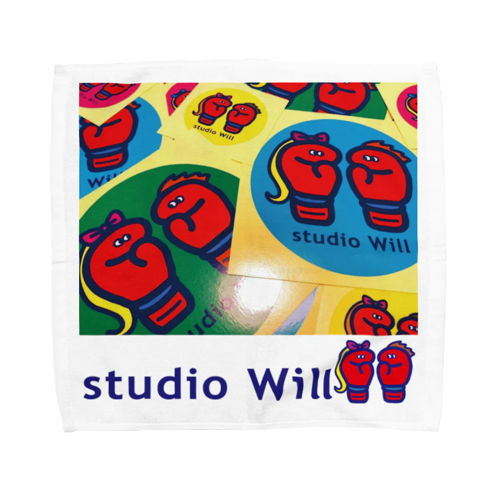 総合格闘技・フィットネス studio Willのstudio Will×INGRIDタオルハンカチ_A Towel Handkerchief