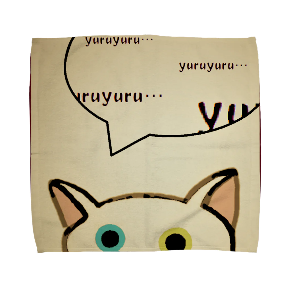 SU-KUの「そーっと・・・」(ゆる猫オッド) Towel Handkerchief