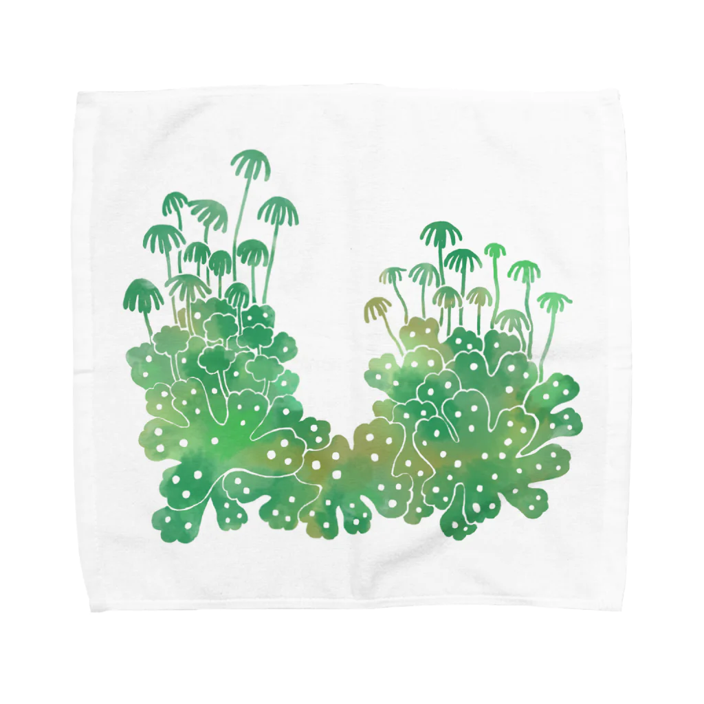 Cafe de Foretのゼニゴケ Towel Handkerchief