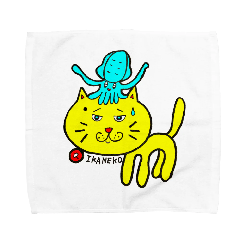 QP-goldの@IKANEKO.FUKUSUKE Towel Handkerchief