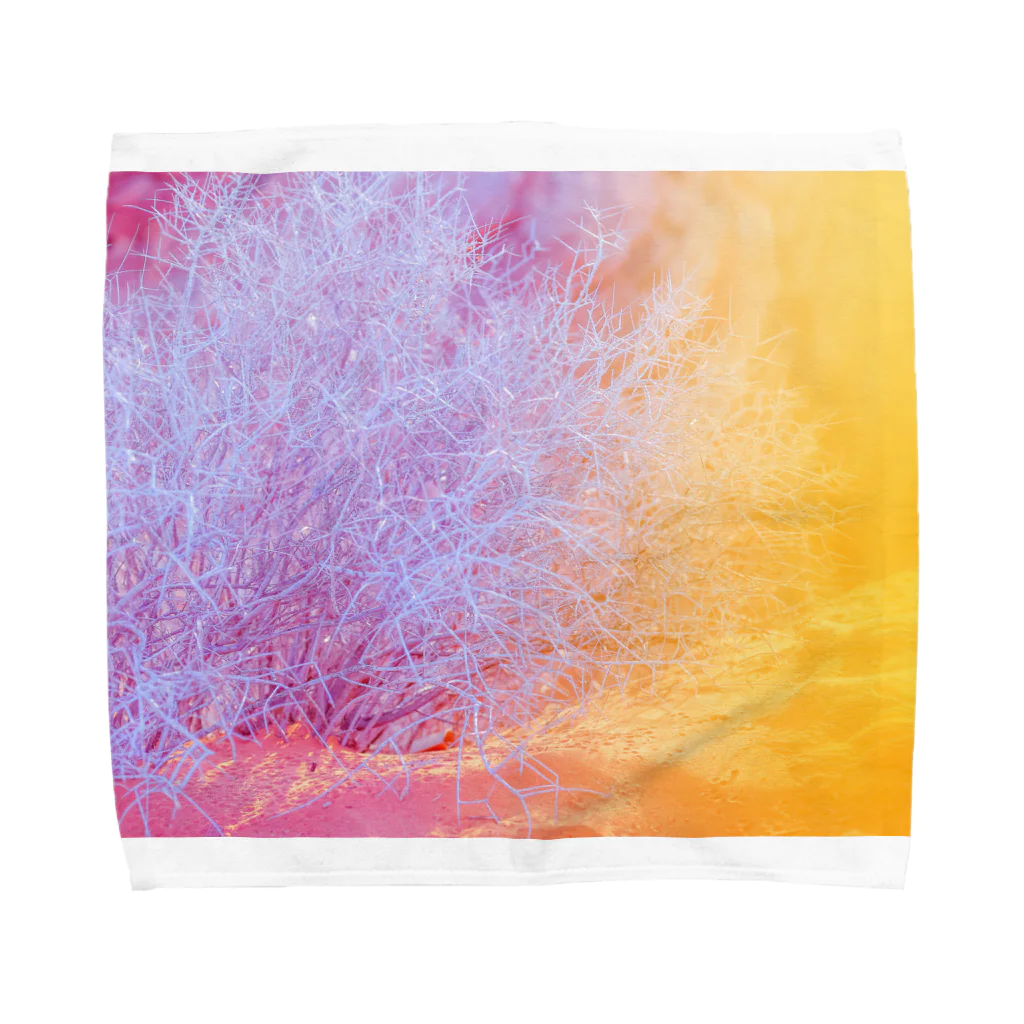 NEON LIGHT STARSのキラキラ植物 Towel Handkerchief