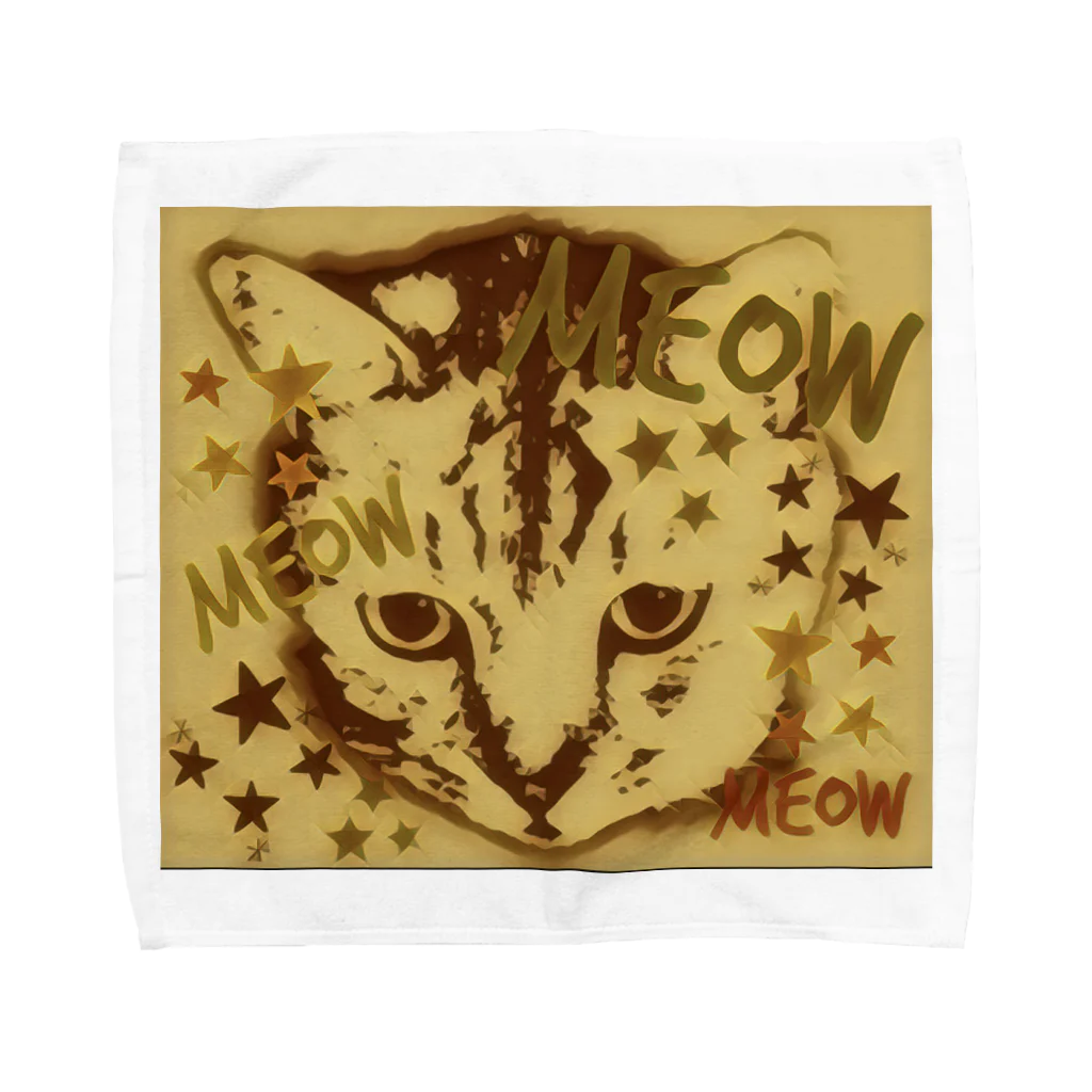 m/kのmeow ＢR Towel Handkerchief