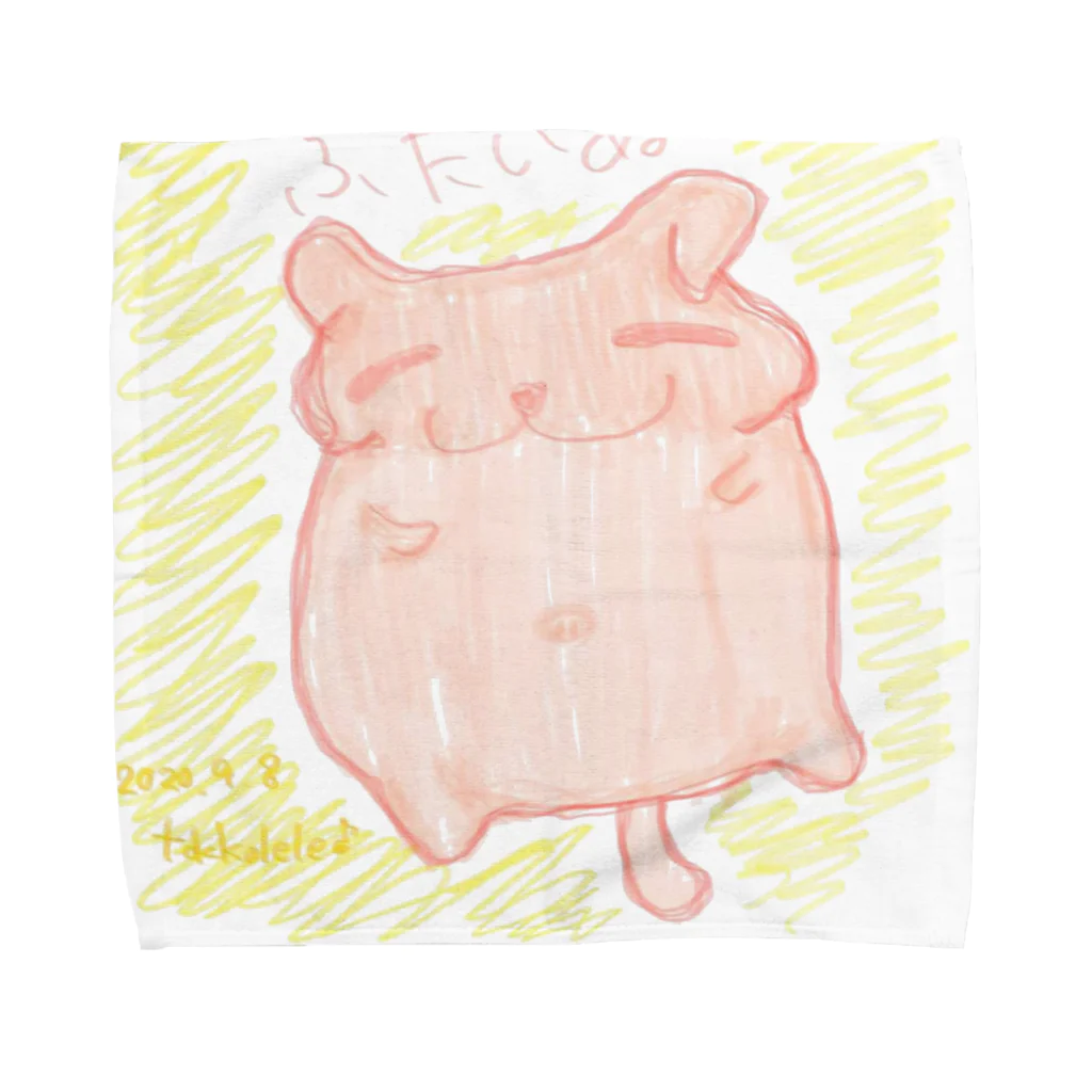 Dream Animalのぶたいぬ Towel Handkerchief