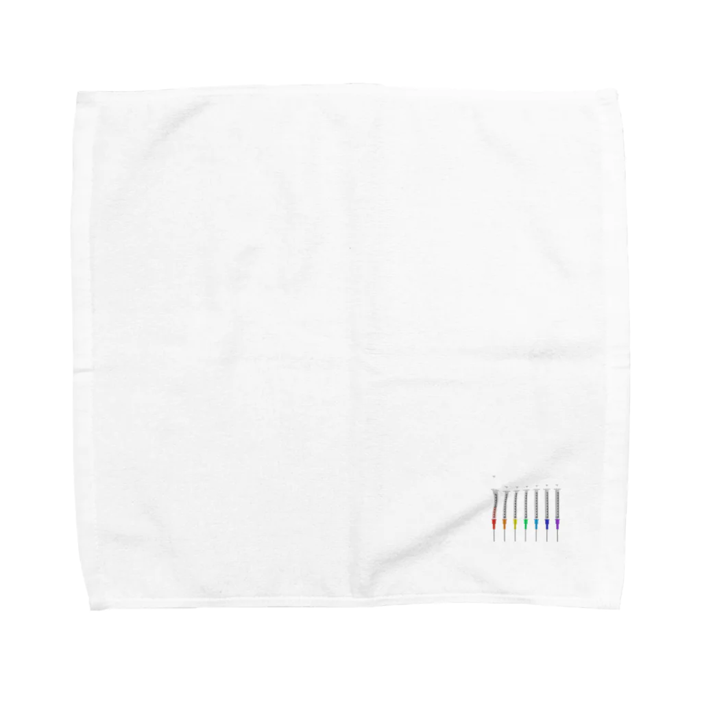 さめざめさめのカラフルな注射 Towel Handkerchief