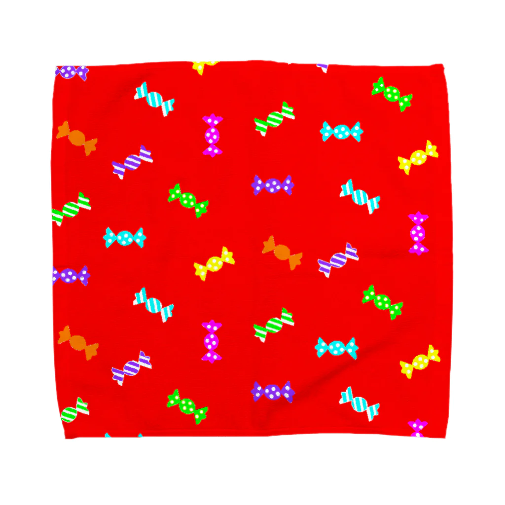 JIGGYのＣＡＮＤＹ（レッド） Towel Handkerchief