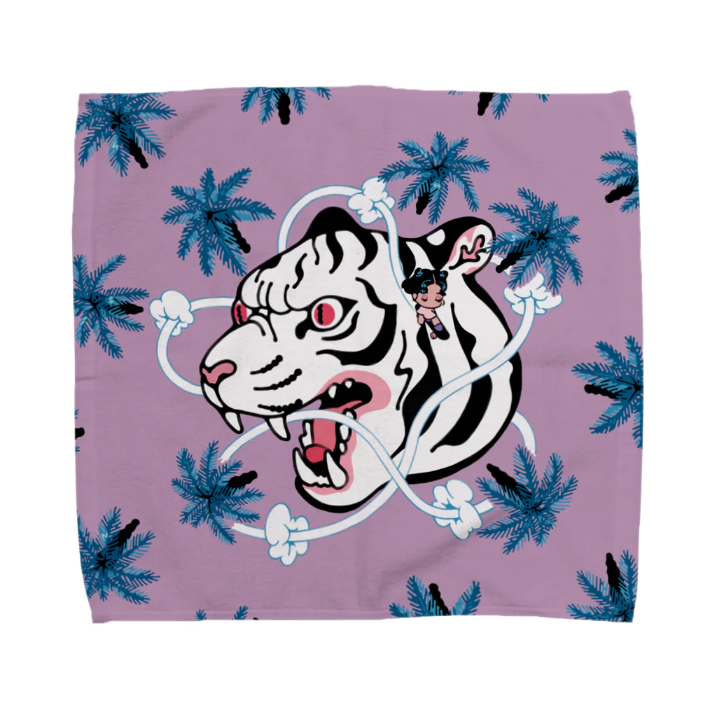 ぱいせんのtiger park Towel Handkerchief