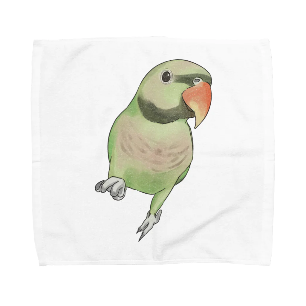 まめるりはことりのご機嫌なダルマインコちゃん【まめるりはことり】 Towel Handkerchief