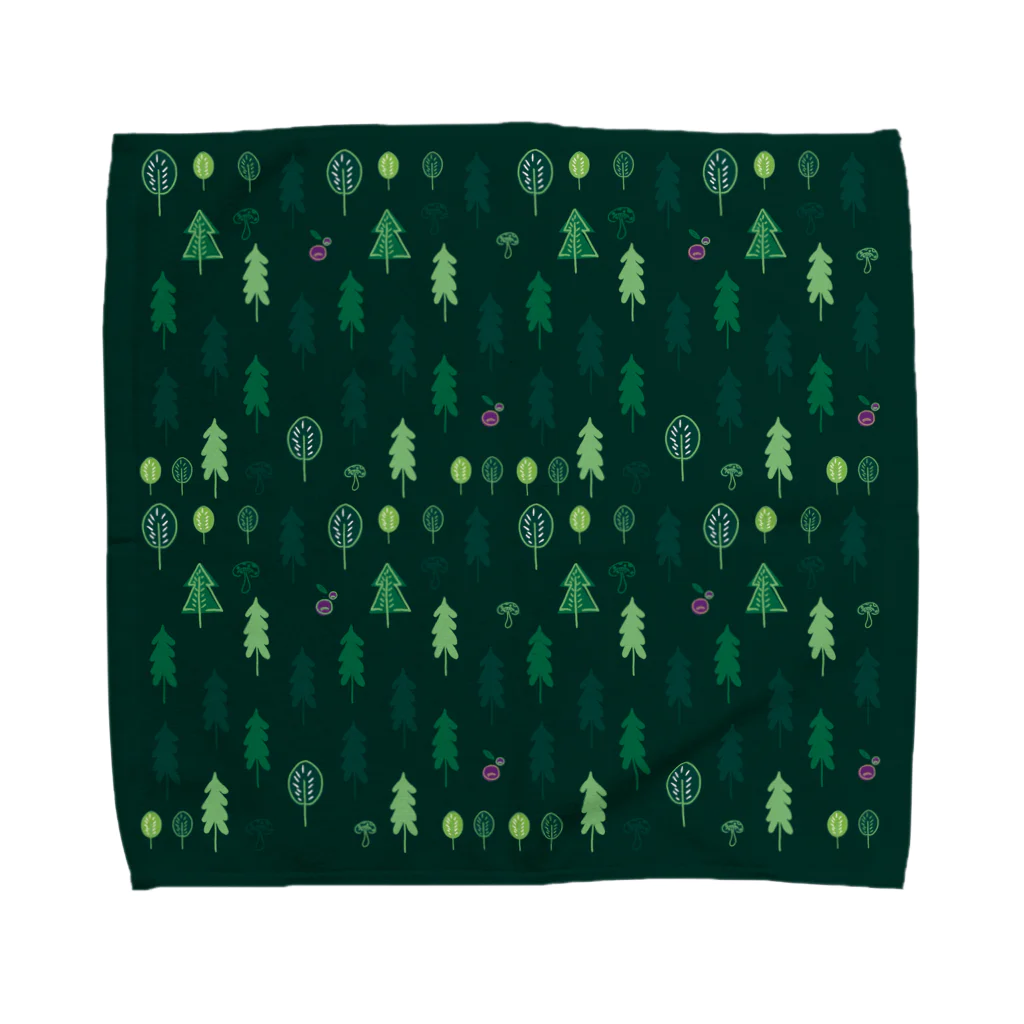 sonohausの北欧の森　緑 Towel Handkerchief