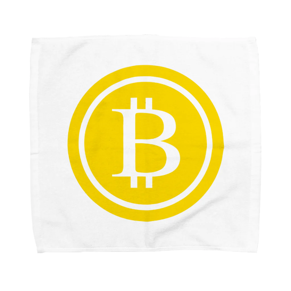 KYUBEYのビットコインのアイコン　硬貨　金貨 Towel Handkerchief