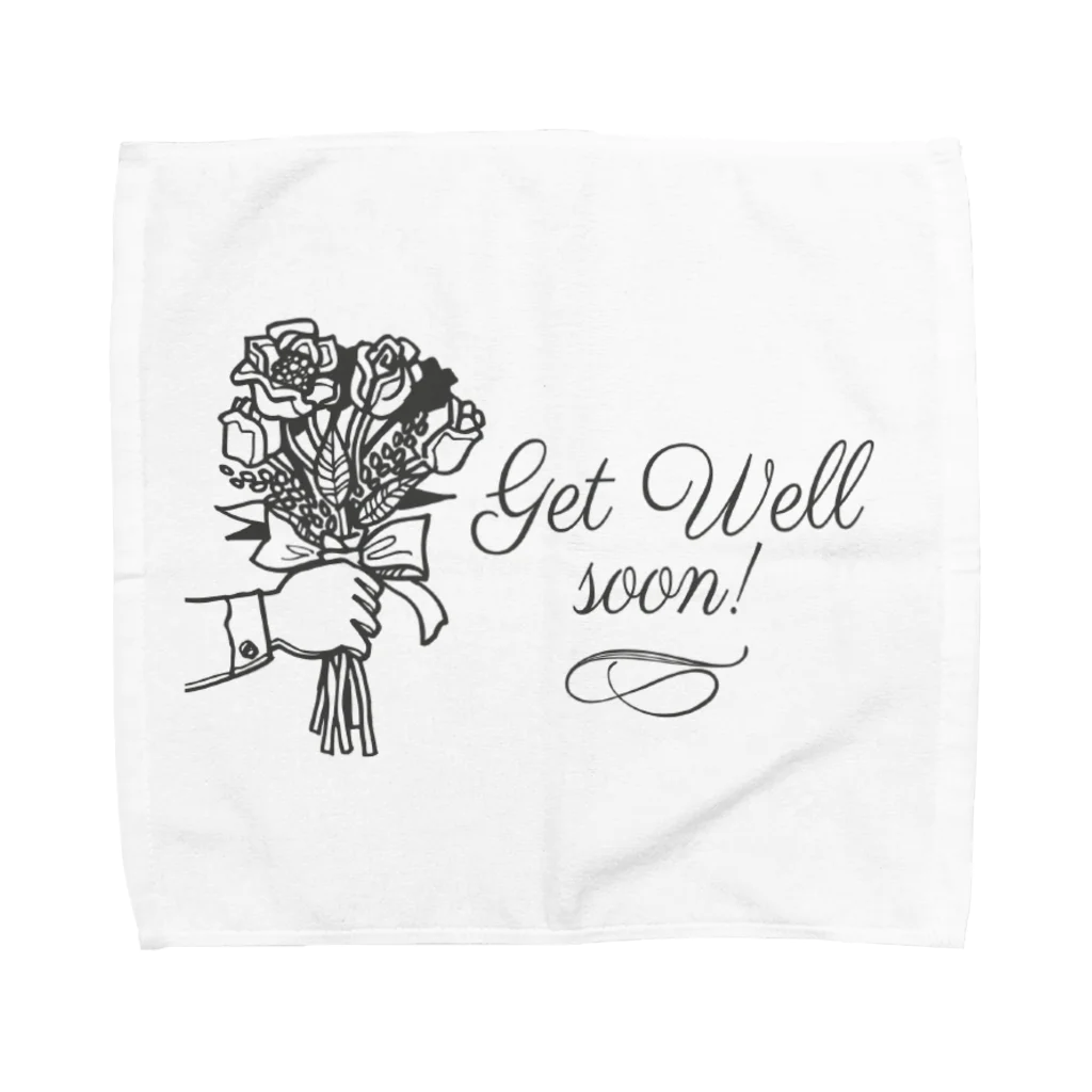 Get Well ShopのGet Well 花束デザイン Towel Handkerchief