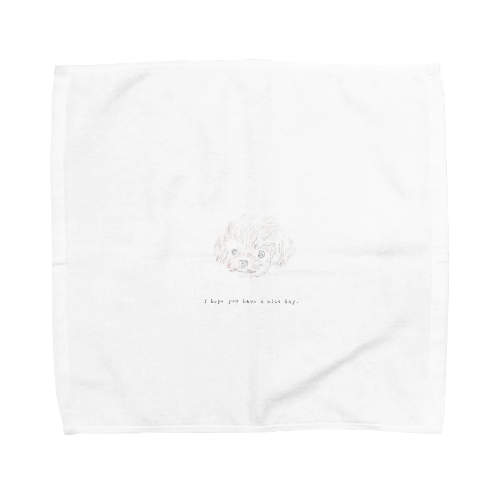 rilybiiのFluffy toy poodle Towel Handkerchief