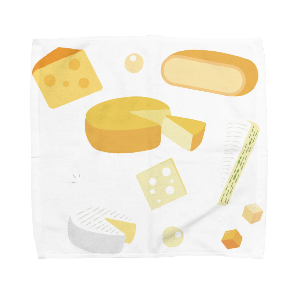 ヤモリのチーズ Towel Handkerchief