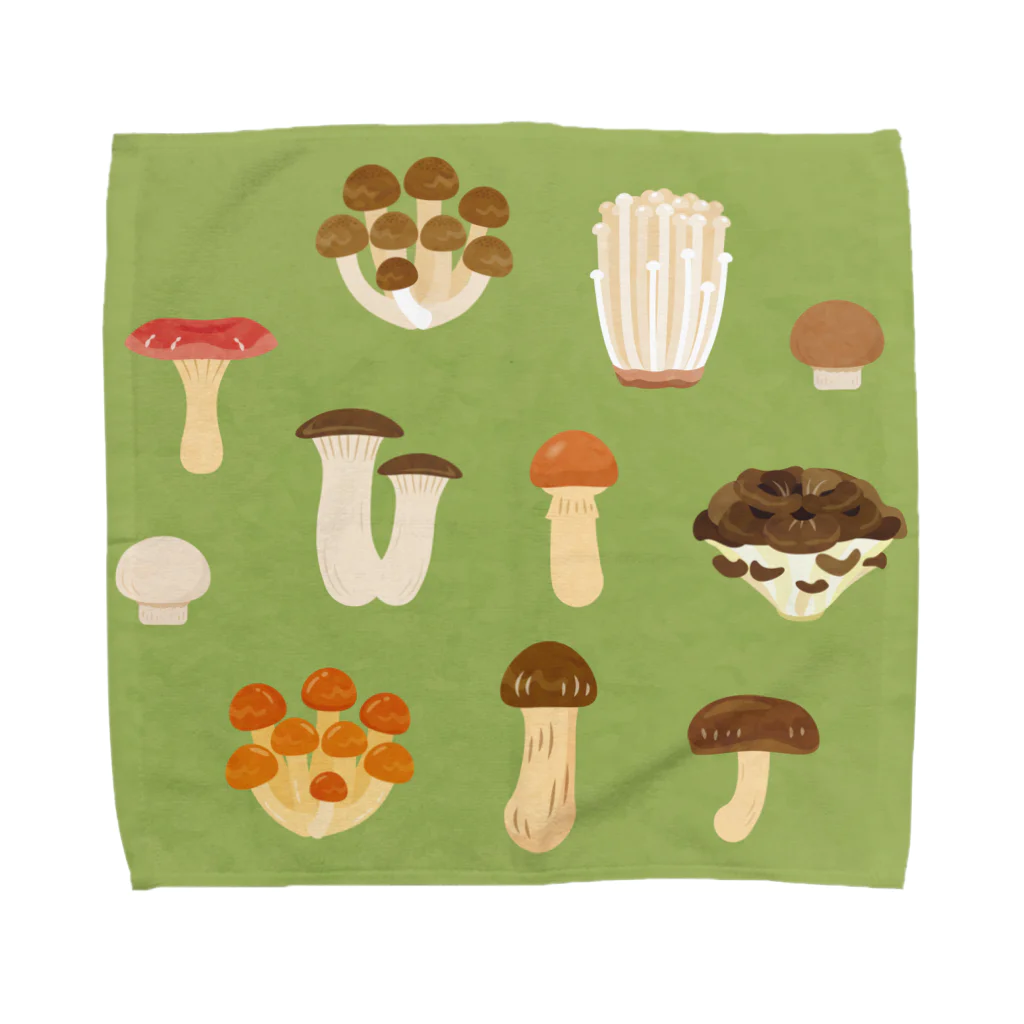 ヤモリの食べられるきのこ Towel Handkerchief