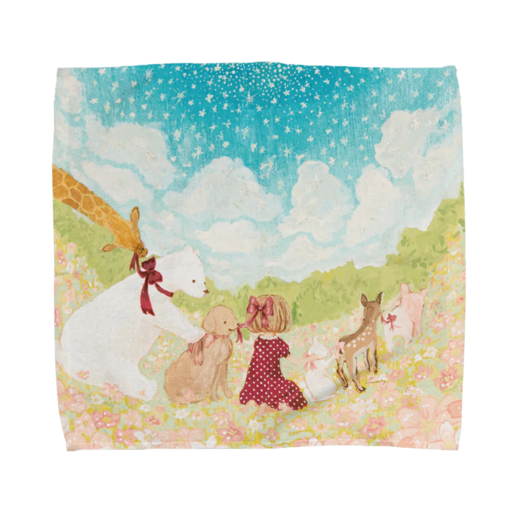 ＊momochy shop＊のどうぶつたち Towel Handkerchief