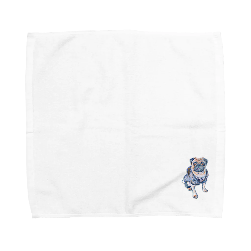 Mutsun-Phiのおパグのhoppy♪　 Towel Handkerchief