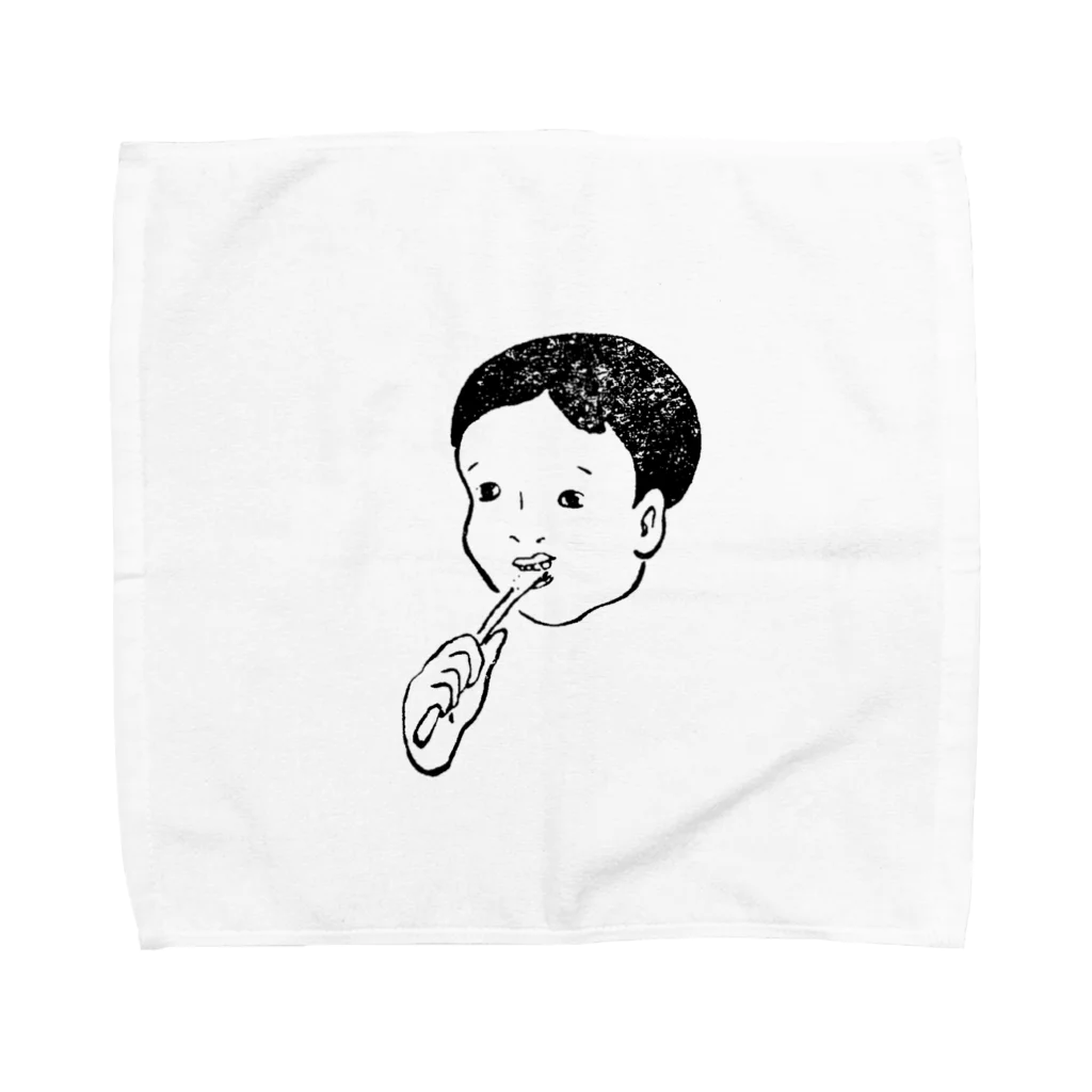 れとろらぼの歯みがき坊や Towel Handkerchief