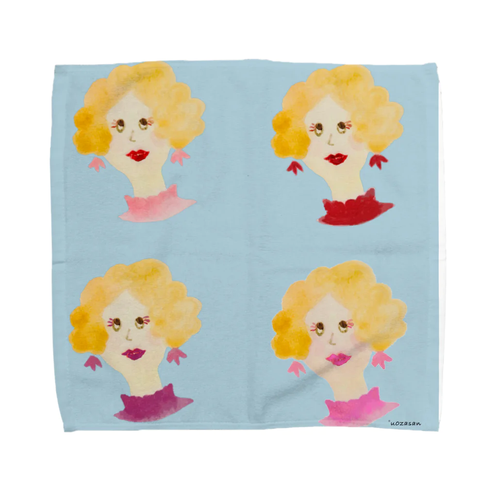 魚座さんのマダムセンターパート Towel Handkerchief