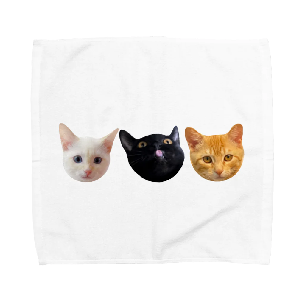 うなぎねこショップのにゃんずだいしゅうごうにゃ！ Towel Handkerchief