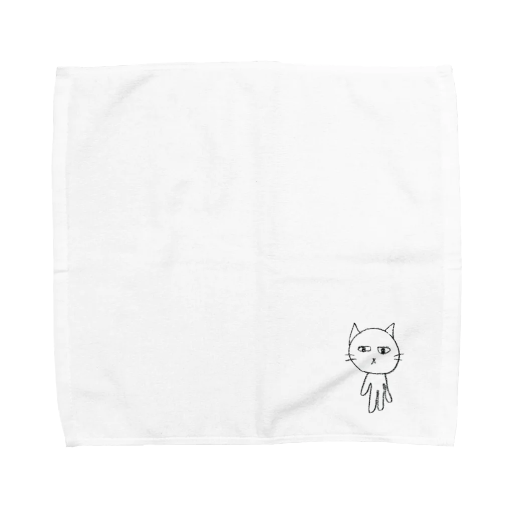 「いろはのいろ」アイテムショップのねこのハンカチ Towel Handkerchief