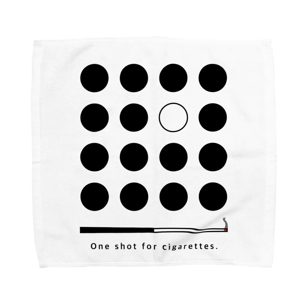 山猫軒のone shot for cigarettes. Towel Handkerchief