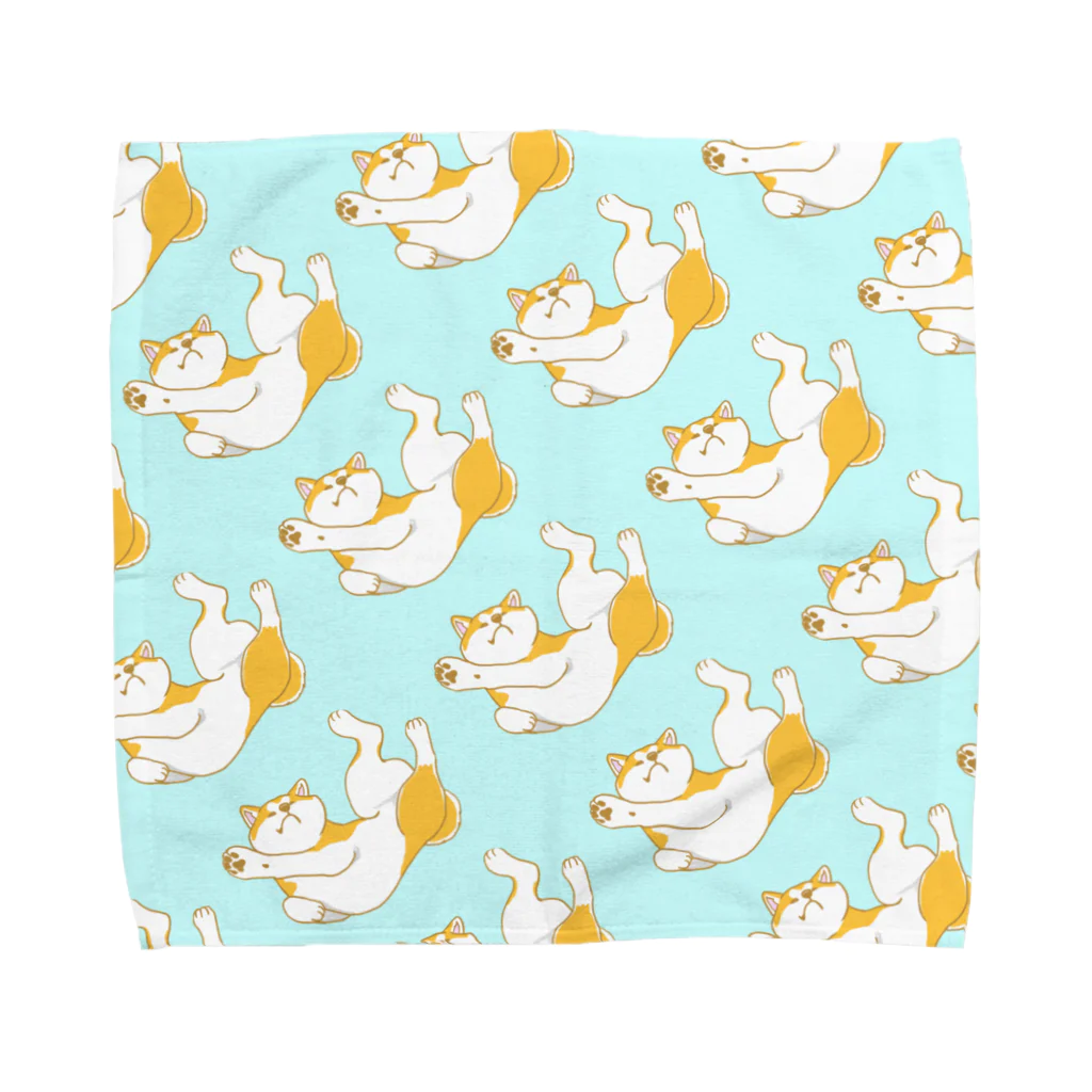 春風工房のへそ天だよ秋田犬 Towel Handkerchief