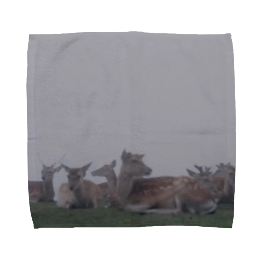PORTONE, ART, LABORATORY.のFog and deer II Towel Handkerchief