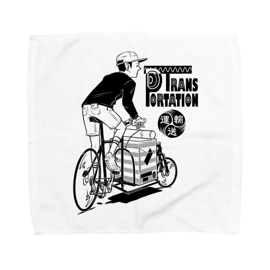 nidan-illustrationの"TRANSPORTATION" Towel Handkerchief